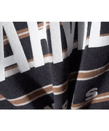 LB Stripe Simple Logo Washed Tee (Charcoal)