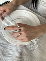 2 piercing open ring