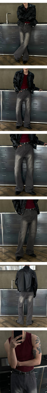 [S/S] Sand washing boots cut denim pants(3color)