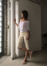 OFF SOULDER HALF TEE