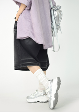 (UNISEX)ミッドナイトブラックバミューダショーツ