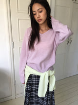 ルエルカシミアVネックニット (4color)