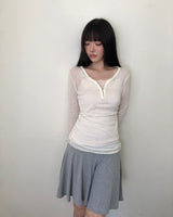Kabe Hook Long-Sleeve Knit Top