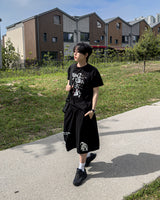 ブラグルプリントオーバーフィットショートスリーブTシャツ
