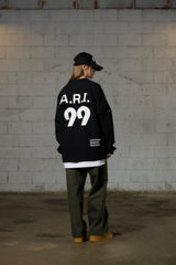 ARI LONG SLEEVE JERSEY T-SHIRT / BLACK