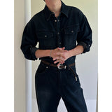 [PREMIUM][SET UP가능] Saints western denim shirts(2color)