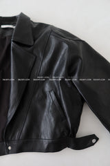 Big Ribbon Detachable Oversized Fit Rider Jacket