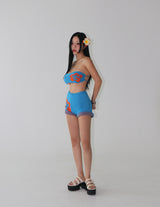 Flower knit bikini swimwear