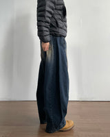 Marine Curved Denim Pants