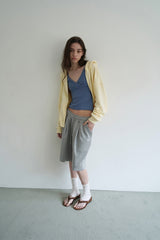 Lazy sleeveless top_blue