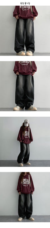 [2nd Length] [S-XL]ギダンワンタックウォッシュドワイドデニムパンツ (4 colors)