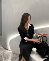 Lavin H-line Slit Long Skirt / 4 colors