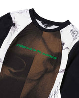 ブロックグラフィック LS Tシャツ _ BROWN