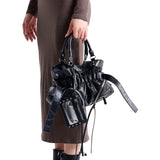 Luxury chain quilted bucket bag