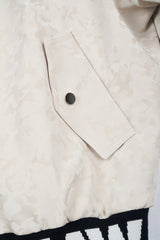 Faux Leather Military Bomber Jacket