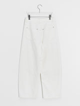 [unisex] レンシュボタンワイドコットンパンツ