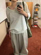 デイリーストライプTシャツ
