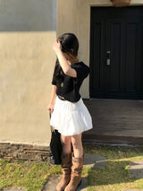 Draw Balloon Belt SET Banding MIni Skirt
