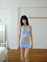 polka dot halter bikini