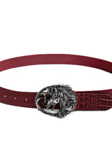 Horse Embossed Studded Belt