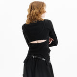 Open Deckie Waffle Zip-Up