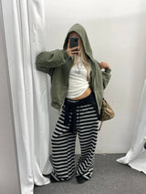 【MADE】Petty ワッシングキルティングフーデッドジップアップ（2オンス）