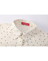 [Dot ver] Basic Overfit Back Point Summer Shirt