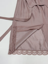 Fold Satin Lace Skirt
