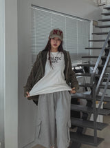 Athletic Semi-Cropped Short Sleeve T-shirt