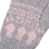TROLLS JACQUARD KNIT TOUCH GLOVES - MELANGE GRAY