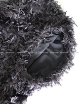 feather fur micro short pants