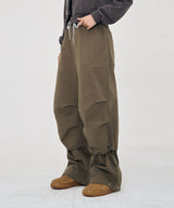 DUAL-TUCK STRING PANTS KHAKI