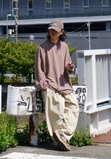 [SEMADE] オーバーストライプスパンロングスリーブ