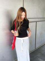 [3/4 Sleeve] Loen Modal Side-Ruched Tee (12c)