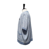 Light Blue Twinkle Short Sleeve Cardigan