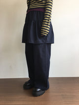 Wavy flare skirt pants (3color)