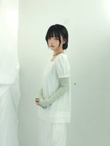 Double ribbon knee-point pants