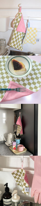Check kitchen cloth S (4color)