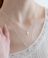 OVAL MINI NECKLACEㅣSILVER