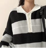 Tay Wapen Color Matching Kara Dangara Knit 