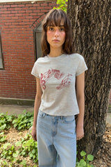 SUMMER MELODY TEE - GREY