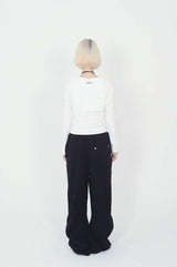 2WAY STRING PANTS_BLACK ( FLEECE.ver)