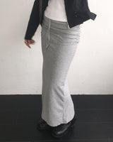 Layered stud long skirt