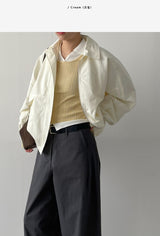 Return Pocket Overfit Bomber Jacket