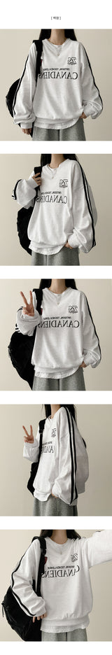 Cana V-neck track sweatshirt