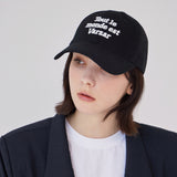 TMV レタリングボールキャップ / Twill Black