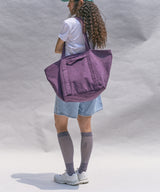 ビッグ キャンバス バッグ (Purple)