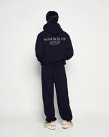 25FW BORDER LINE LONG PANTS BLACK