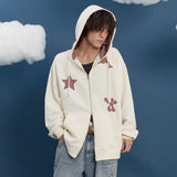 Star Dolphin Check Applique Hood Zip Up