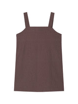 ドーリーボタンミニドレス (BROWN)